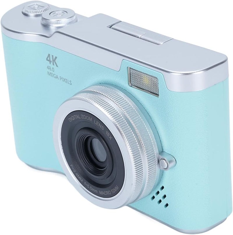 GOTOTOP 48MP Digital Camera 1080P Vlogging With 8X Zoom 2 4 Inch Flip Screen And LED Fill Light Green - Image 4